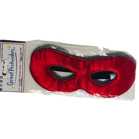 New w/Tag-Great Pretenders Reversible Adventure Red/Blue Mask - Picture 1 of 8
